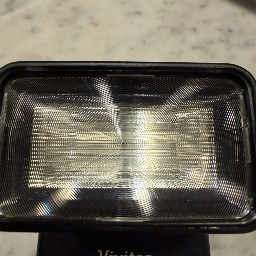 Vivitar Zoom Thyristor 3500 Electronic Flash PPG/1 Pistol Grip Handle Not Tested
